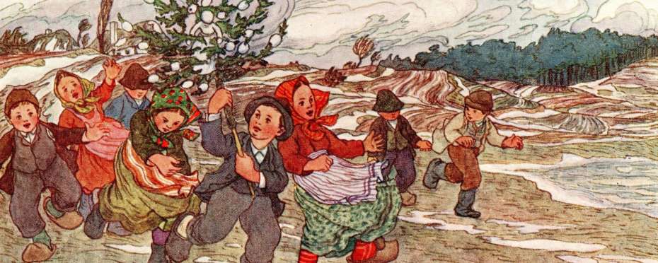 Vzpomínky na dětství, vynášení smrti ze vsi a chození s májkou