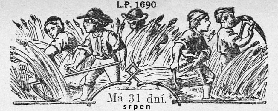 Rady na srpen z roku 1690