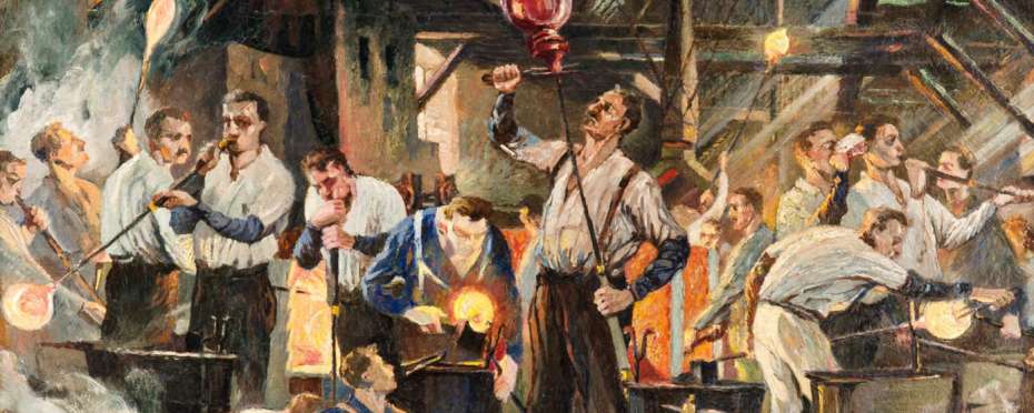 Sklářské dílny a pochovávání světla