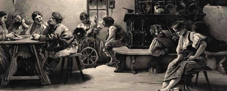 Ukončení přástev na Chodsku - chudá hůrka, spouštědlo