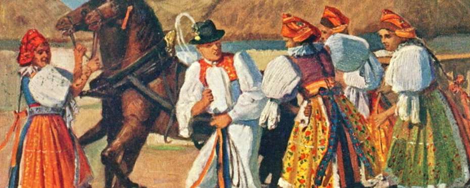 Ukončení přástev na Hradecku, zvané také přeslička nebo kužel