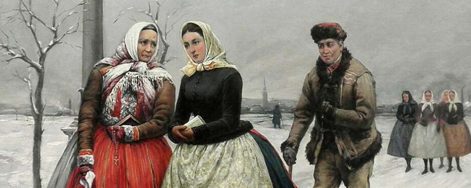 Boží hod vánoční, návrat z kostela