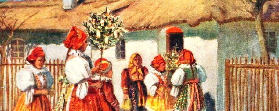 Květná neděle - chození s májkem